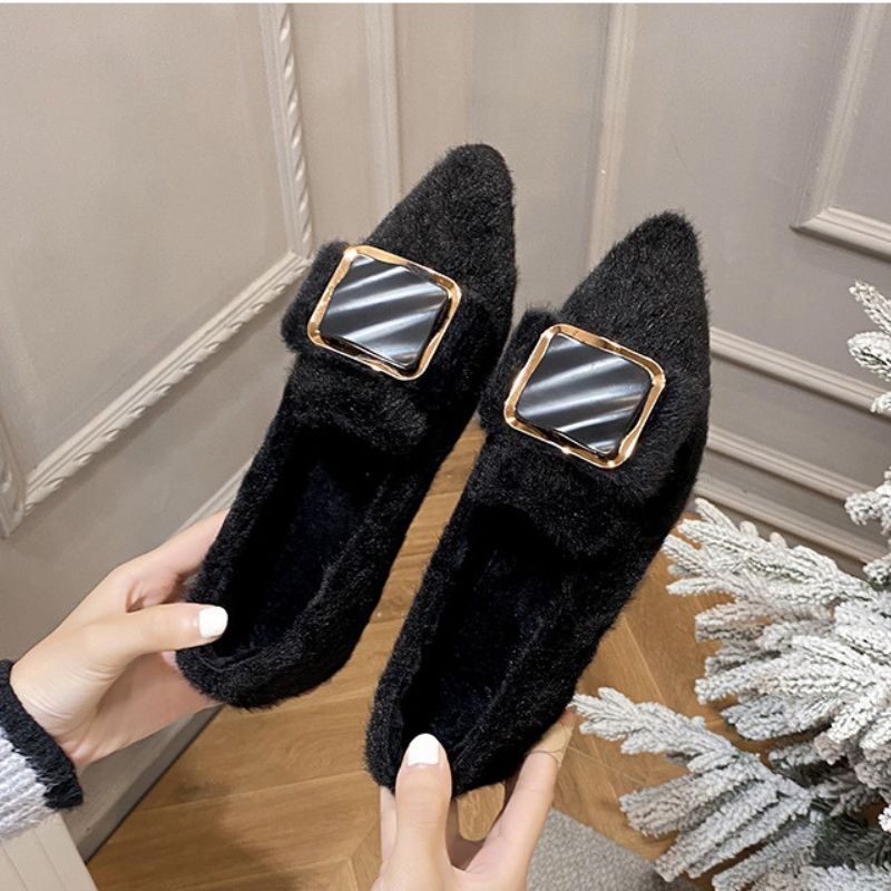 Veala | Zachte Buitengewone Fuzzy Loafers voor Dames