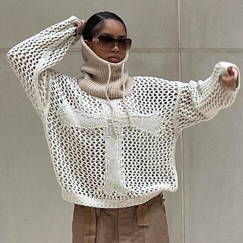 Veala | Chunky Gebreide Trui met Ronde Hals voor Vrouwen