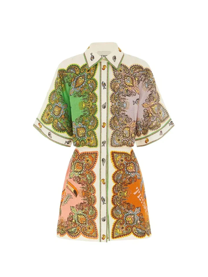 Paige | DAMES JURKEN MET OMSLAGKRAAG EN HALVE MOUWEN