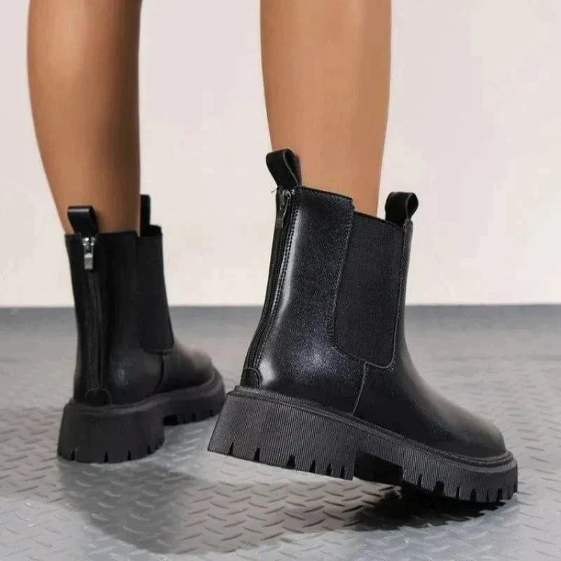 Veala | Modieuze Leren Laarzen voor Vrouwen