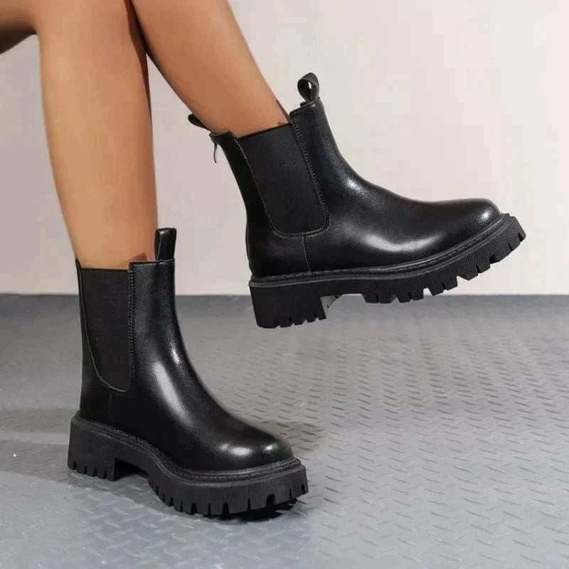 Veala | Modieuze Leren Laarzen voor Vrouwen