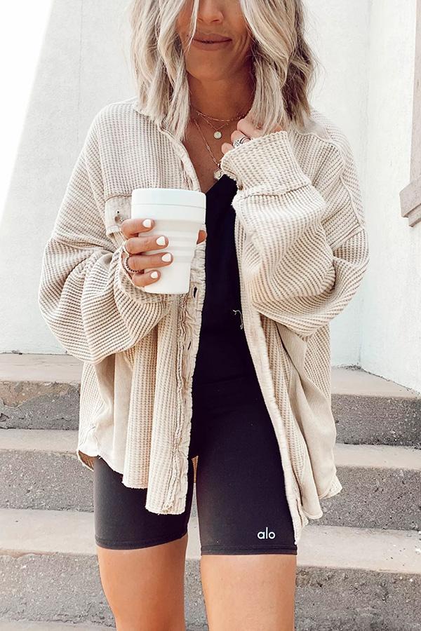 LucaSdrucito™️ Distressed Comfy Overhemdjas