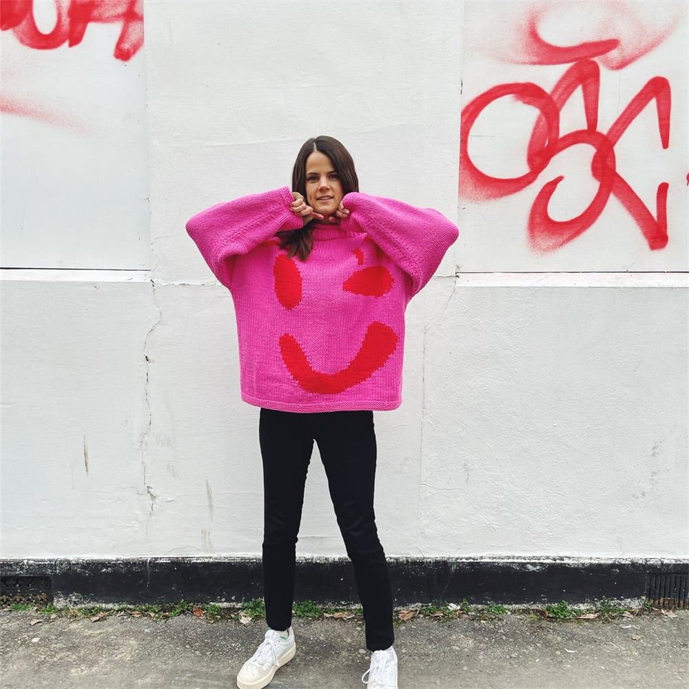 Joyeux dimanche-Pull en Tricot pour Femmes