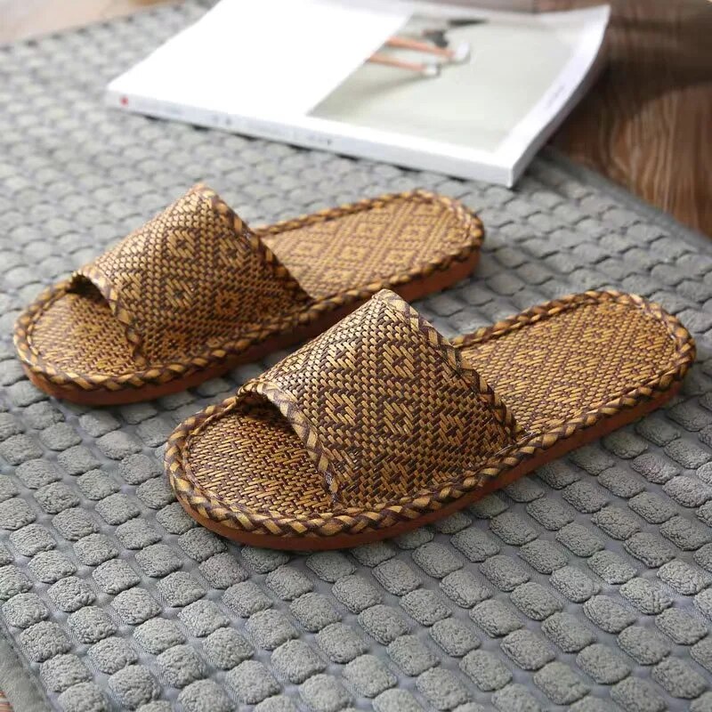 Veala | Duurzame Bamboe Rotan Slippers voor Vrouwen