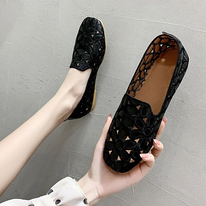Veala | Bloemige Loafers voor Vrouwen