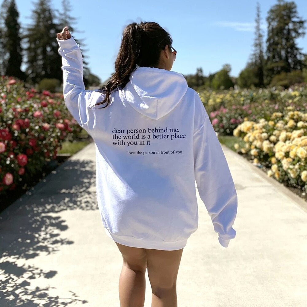 Dear Person Behind Me' - Positiviteits Hoodie
