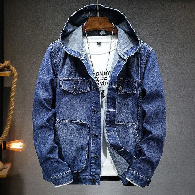 Veste en Jean à Capuche Vintage Homme Fred