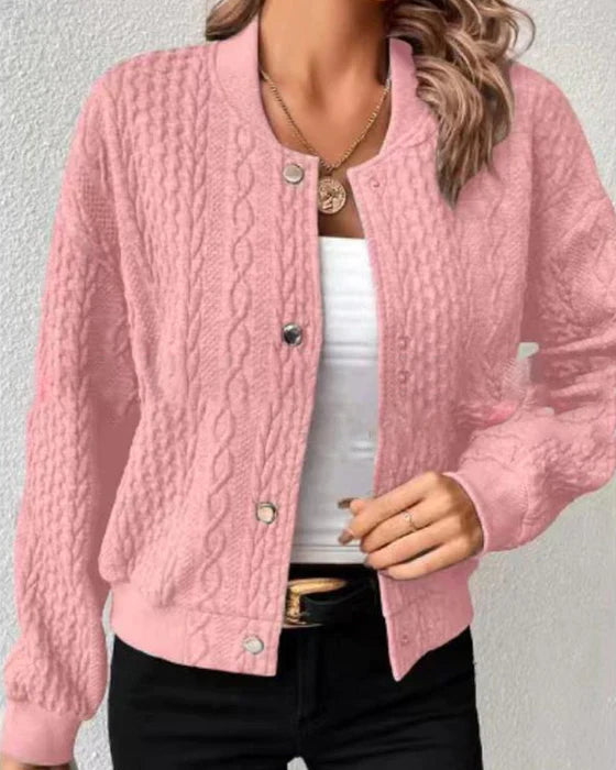 Effen Cardigan met knopen