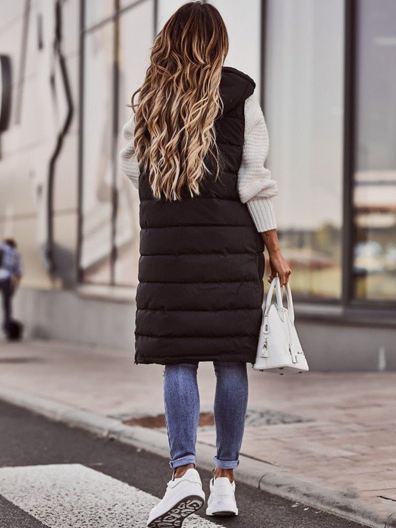 Cripes - Gilet matelassé mi-long pour femme