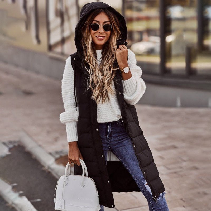 Cripes - Gilet matelassé mi-long pour femme