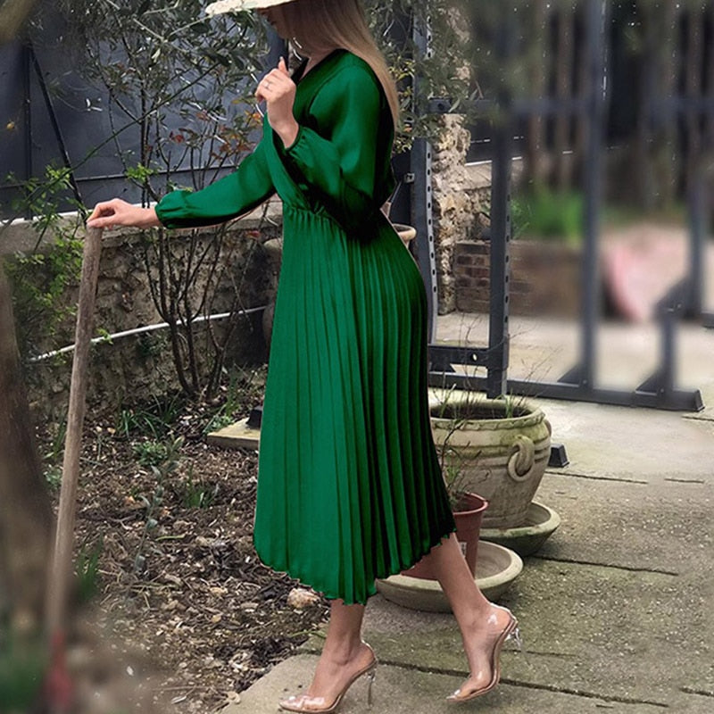 Serena | Dames elegante geturfde V-hals met lange mouwen en off-shoulder