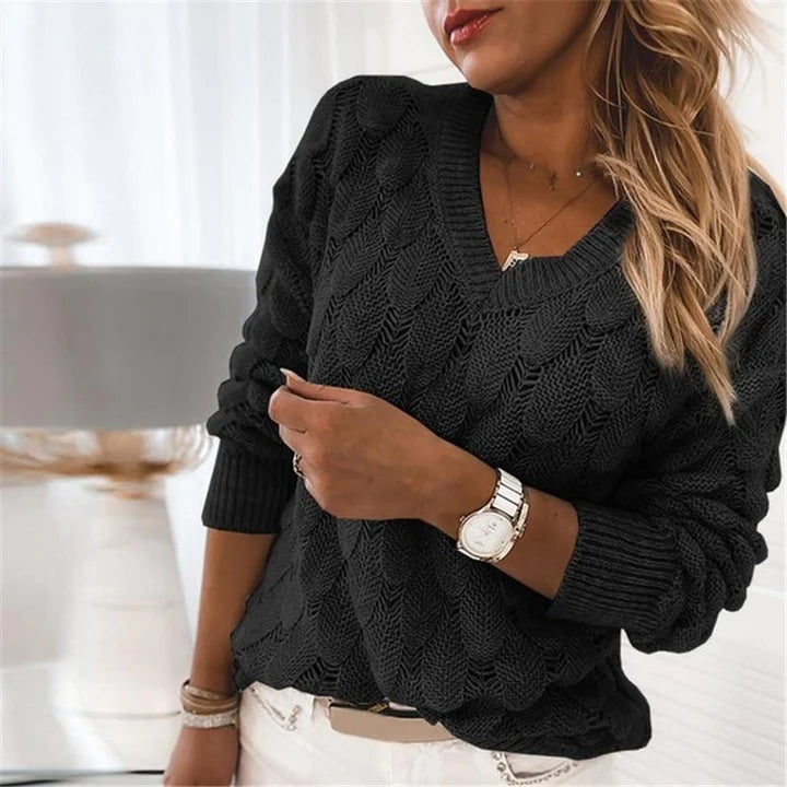 CRIPES - V-Ausschnitt Strickpullover