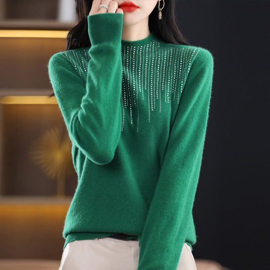 Rayures de mode d'hiver pull chaud - style et confort dans un seul produit