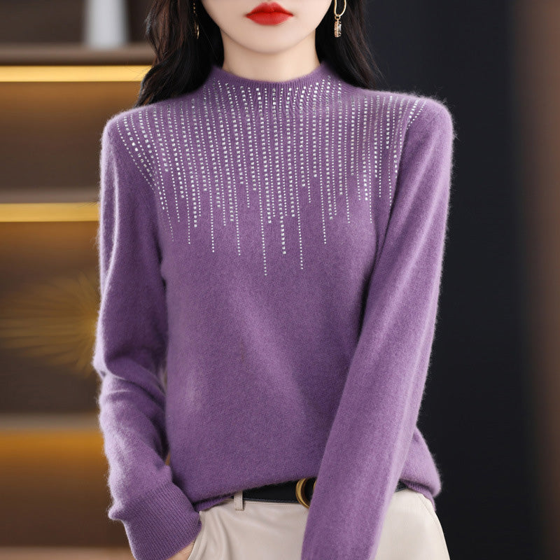 Rayures de mode d'hiver pull chaud - style et confort dans un seul produit