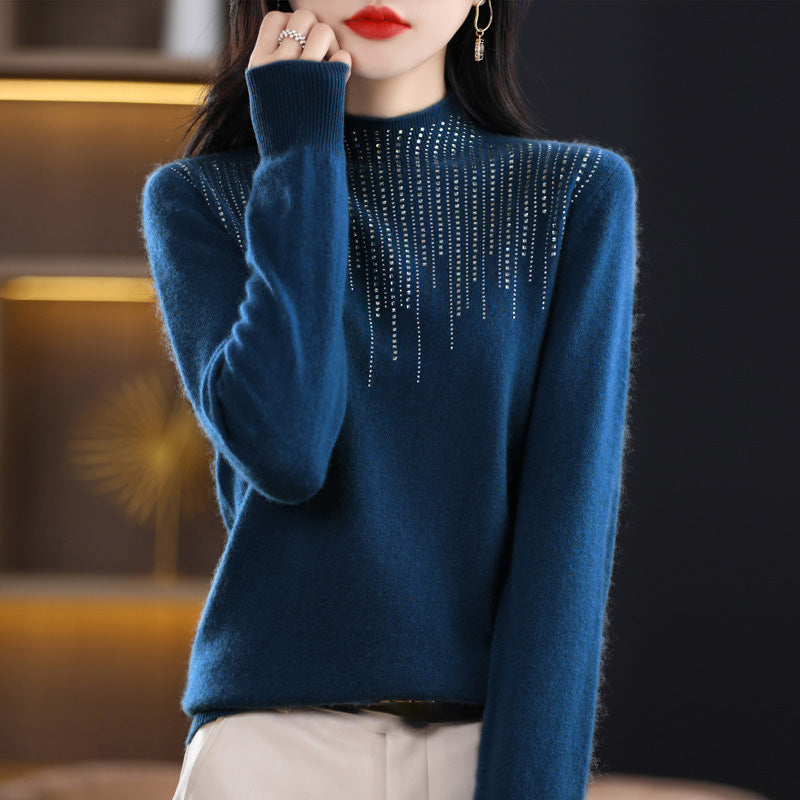 Rayures de mode d'hiver pull chaud - style et confort dans un seul produit