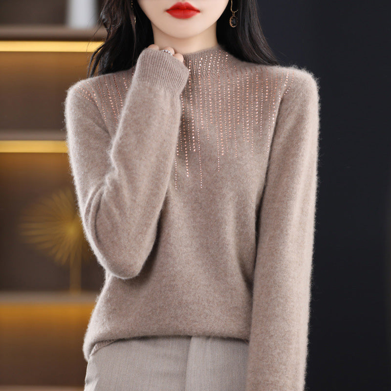 Rayures de mode d'hiver pull chaud - style et confort dans un seul produit