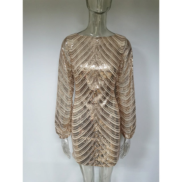 Samara | Geometrische rugloze mini-jurk