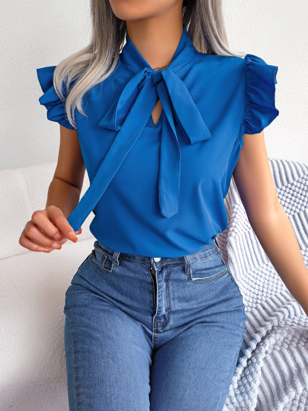 CRIPES - Bluse mit Schleife