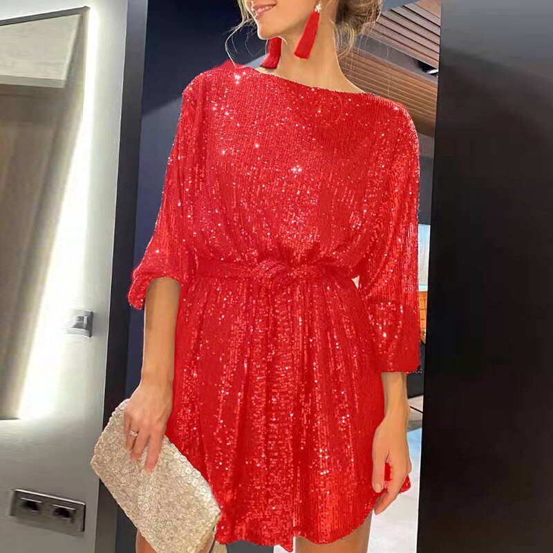 Mini-robe de soirée ample Cripes