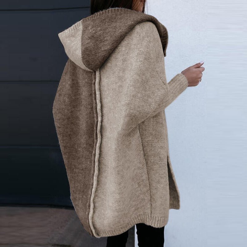 Cripes - Cardigan à capuche décontracté en patchwork
