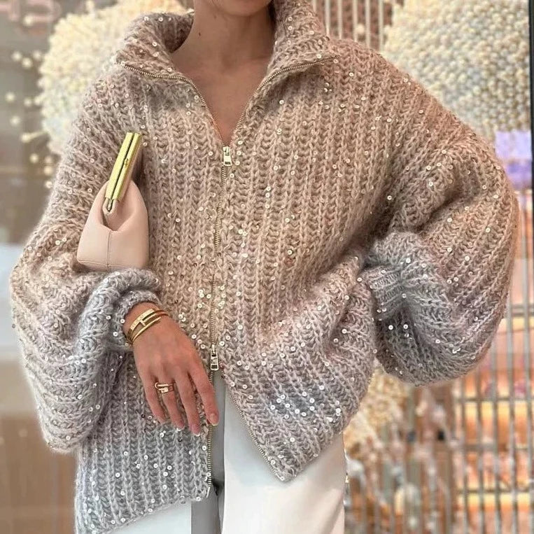 Veala | Elegant glinsterend zijden vest