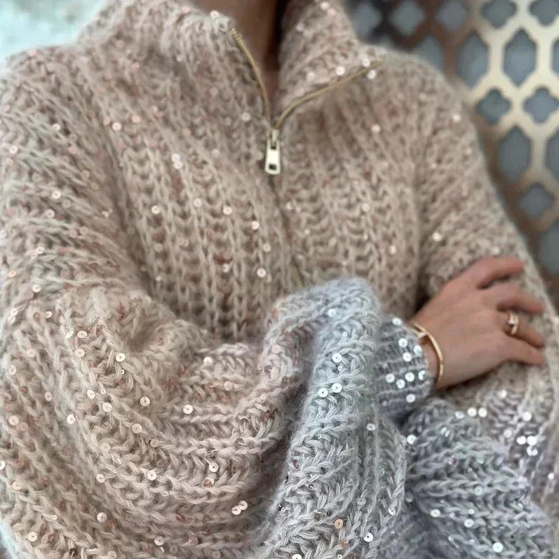 Veala | Elegant glinsterend zijden vest