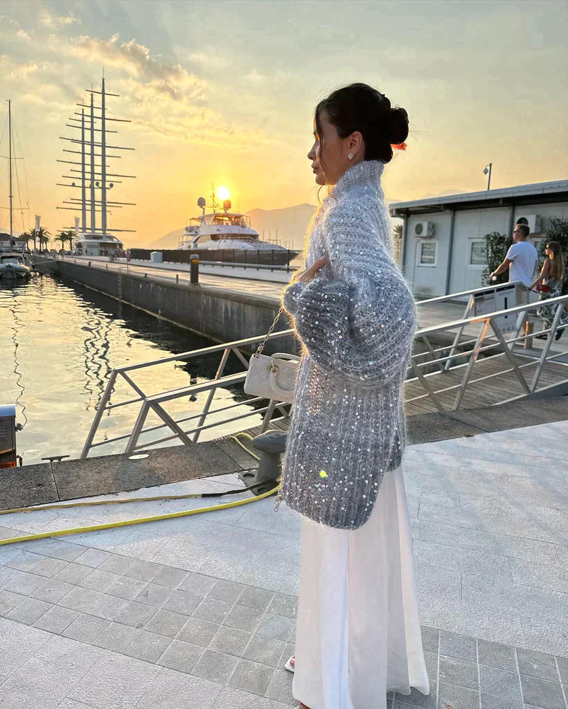 Veala | Modieuze elegante zijden vesttrui