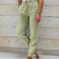 Monika™ | Pantalon élastique en coton et lin