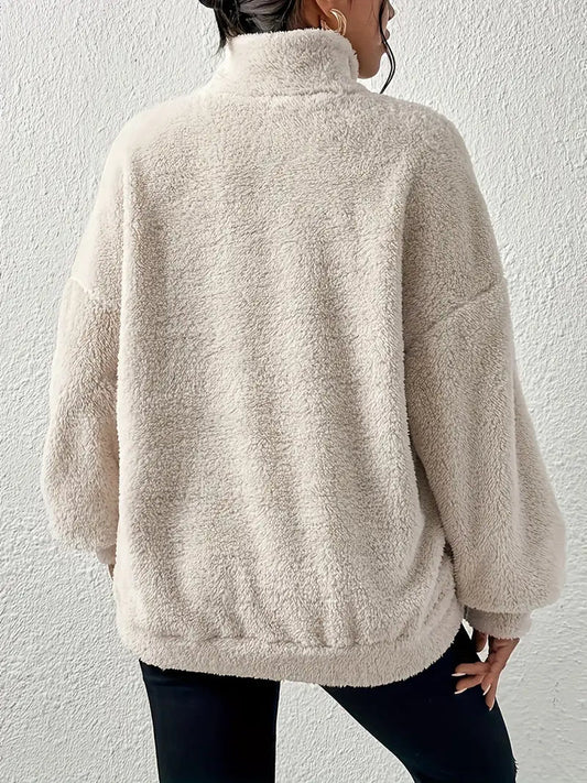 Cripes - Sweat-shirt décontracté et confortable en peluche avec poche