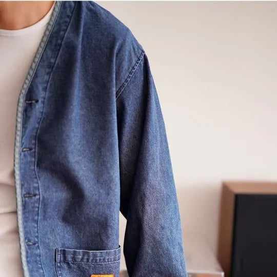 La Veste Classique En Denim Indigo