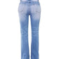 Pantalon en denim taille haute