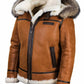 Manteau d'hiver en cuir