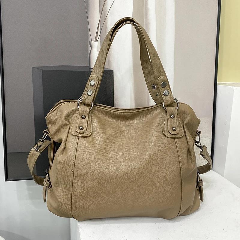 Luxus Leder Damen Schultertasche