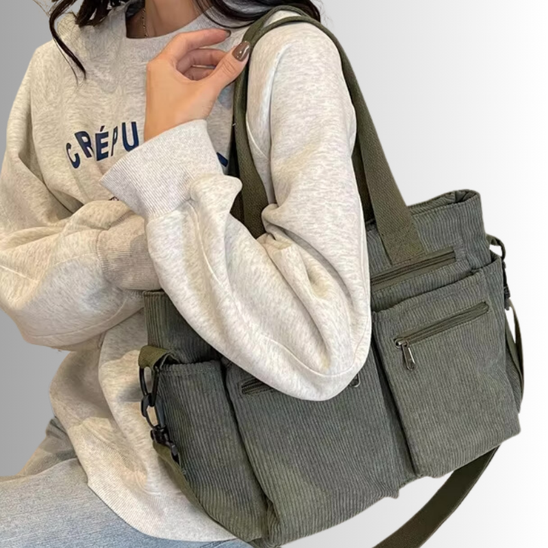 Schnur Schultertasche mit mehreren Taschen für Frauen