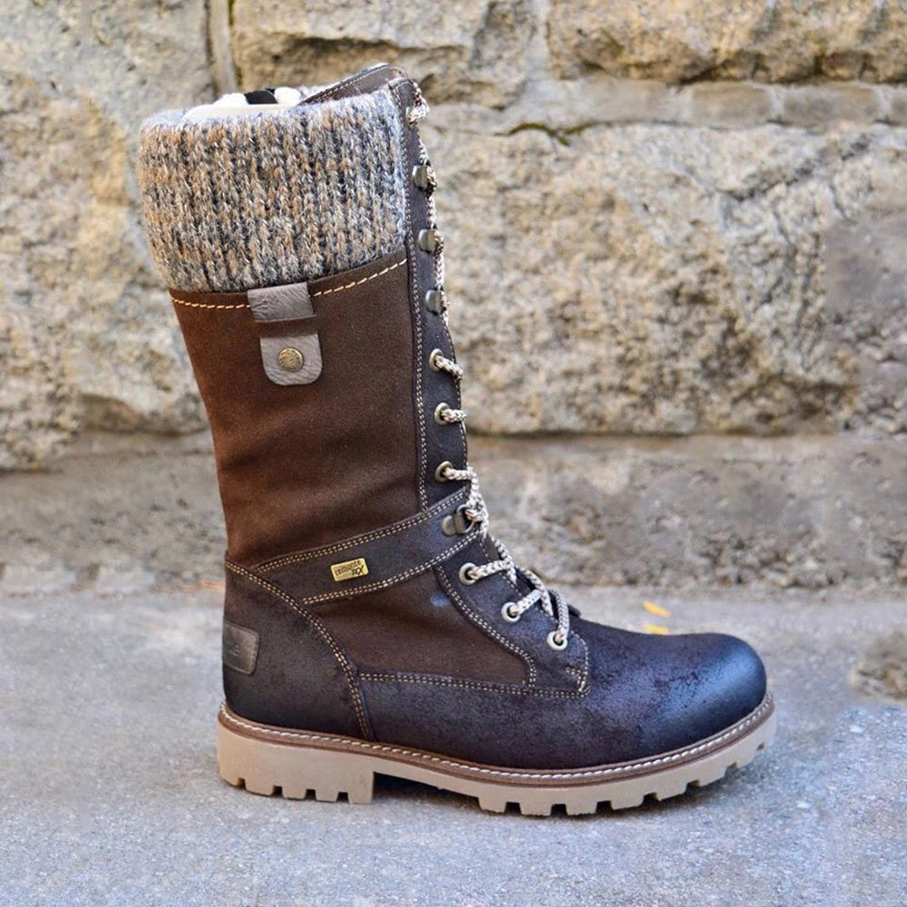 Bottes d'hiver à talon bas antidérapant