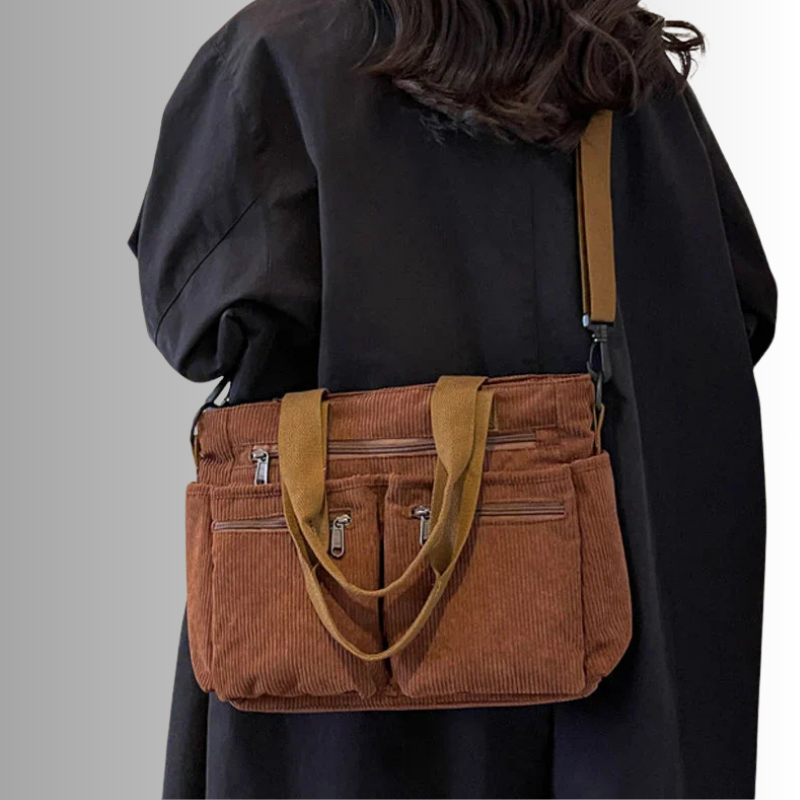 Schnur Schultertasche mit mehreren Taschen für Frauen