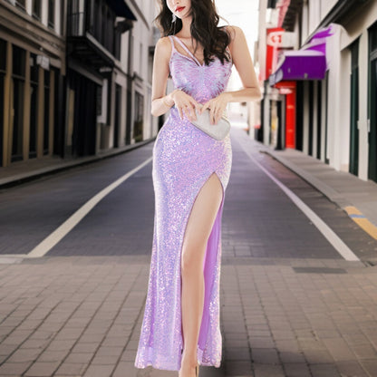 Robe à paillettes de haute qualité