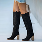 Bottes classiques en cuir pour femmes