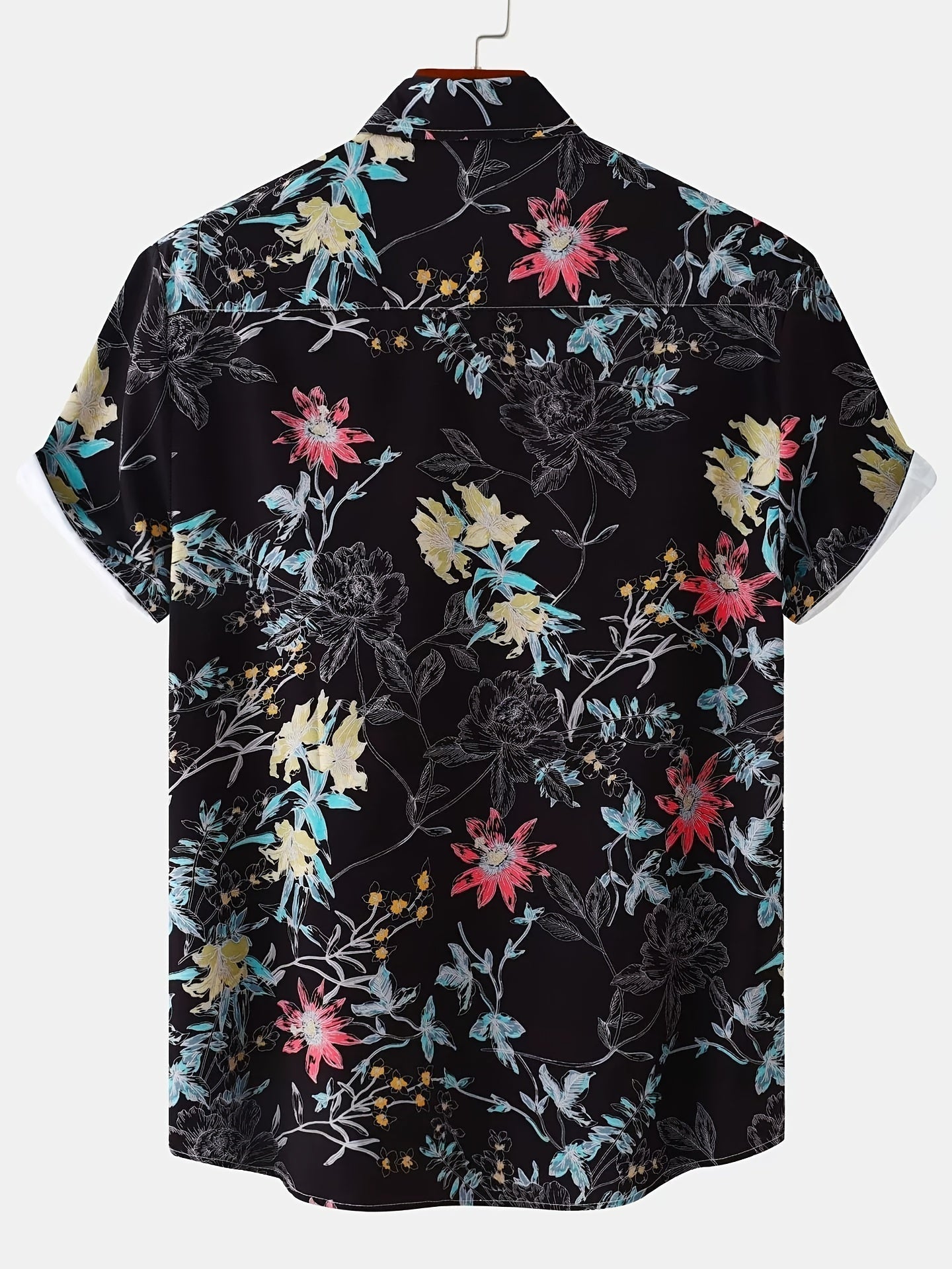 Chemise à fleurs à manches courtes