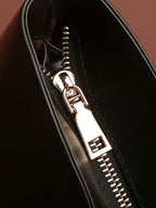 Große Ledertasche, Damen-Arbeitstasche mit Reißverschluss