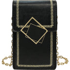 Damen modische Handytasche mit elegantem Kettenriemen