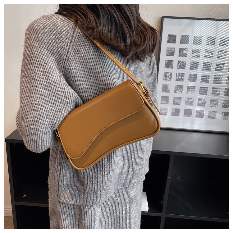 Kompakte Damen Schultertasche