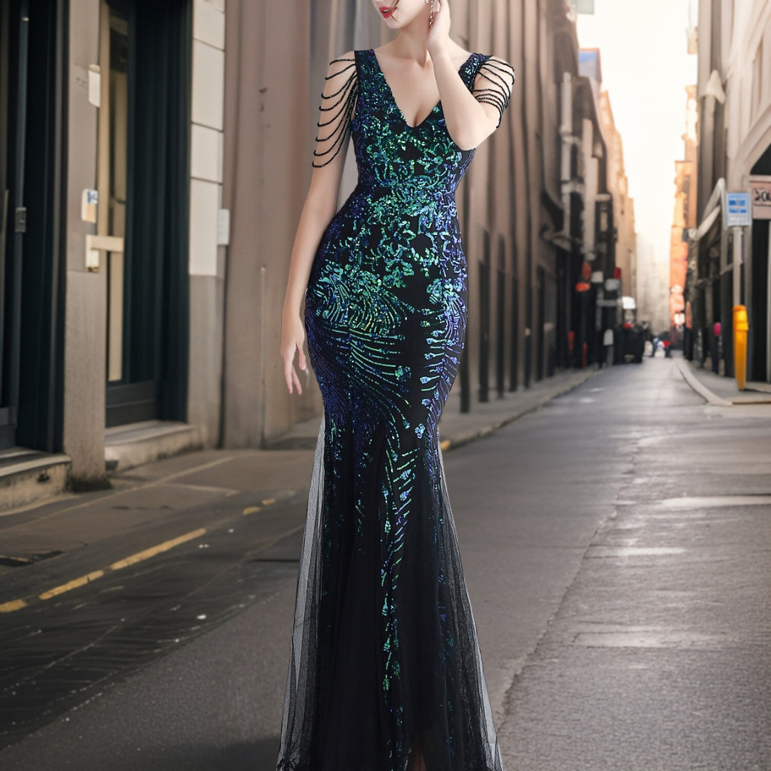 Robe de Soirée Scintillante de Luxe