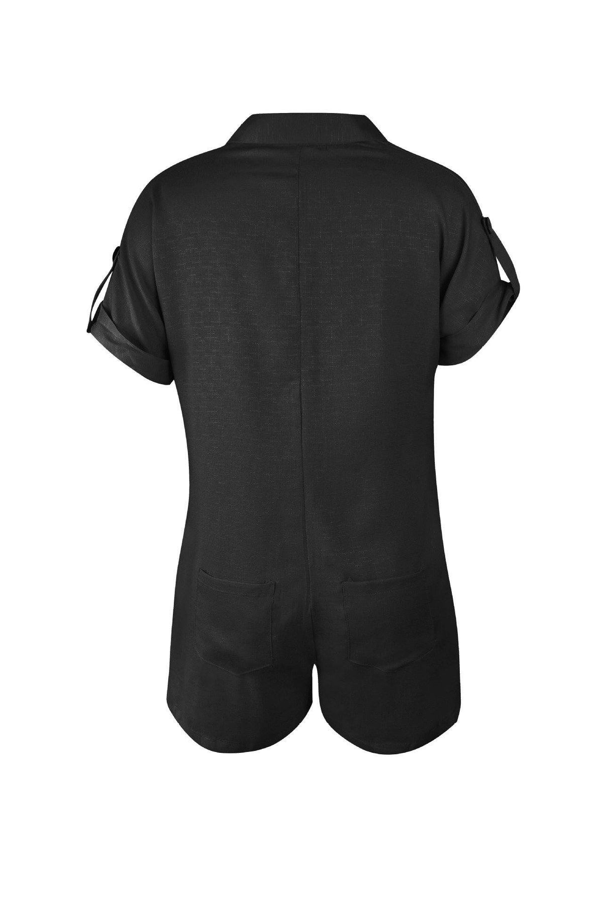 Chemise monochrome à manches coupées Streetwear