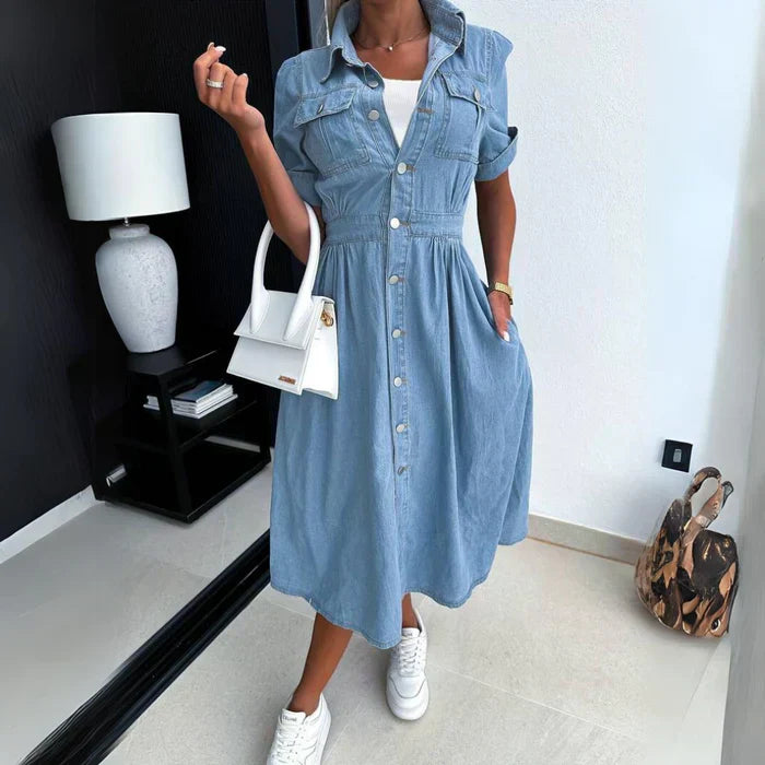 Robe en denim tendance pour femmes