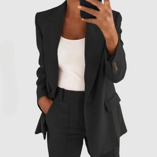 Crêpes | Ensemble blazer chic de style sophistiqué