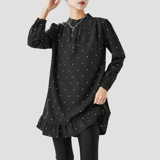 Blouse élégante à pois