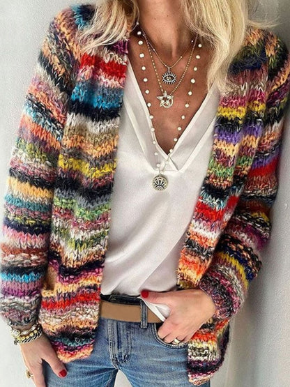 Blossom Elegance Cardigan fait main