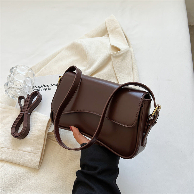 Kompakte Damen Schultertasche