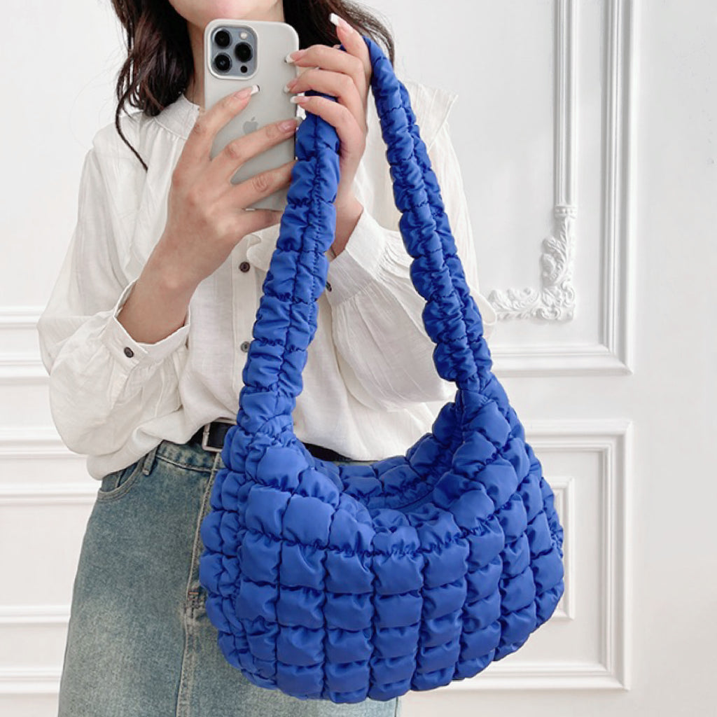 Falten Schultertasche für Frauen